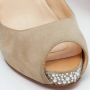 Christian Louboutin Pre-owned Suede heels Beige Dames - Thumbnail 7