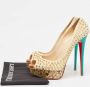 Christian Louboutin Pre-owned Suede heels Beige Dames - Thumbnail 9