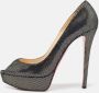 Christian Louboutin Pre-owned Suede heels Black Dames - Thumbnail 2