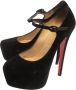 Christian Louboutin Pre-owned Suede heels Black Dames - Thumbnail 3