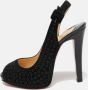 Christian Louboutin Pre-owned Suede heels Black Dames - Thumbnail 2