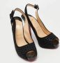 Christian Louboutin Pre-owned Suede heels Black Dames - Thumbnail 4