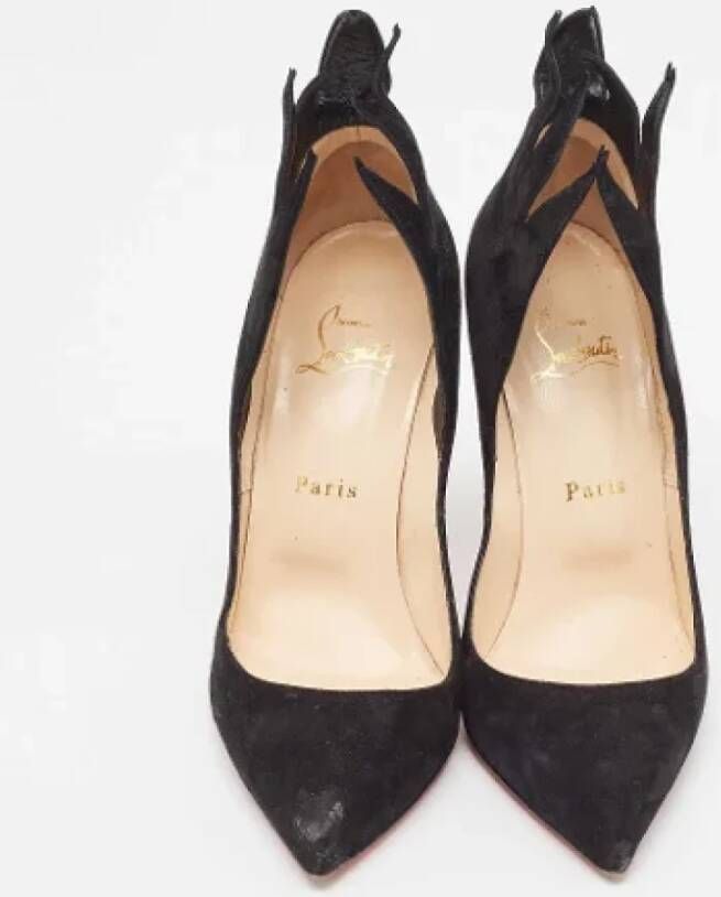 Christian Louboutin Pre-owned Suede heels Black Dames