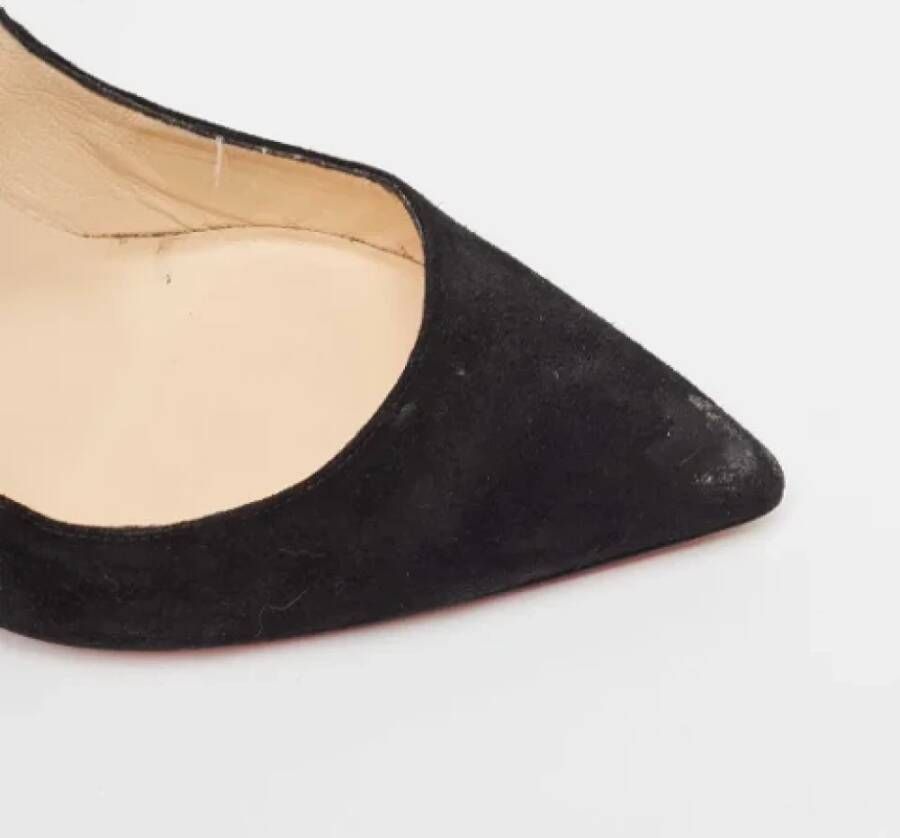 Christian Louboutin Pre-owned Suede heels Black Dames