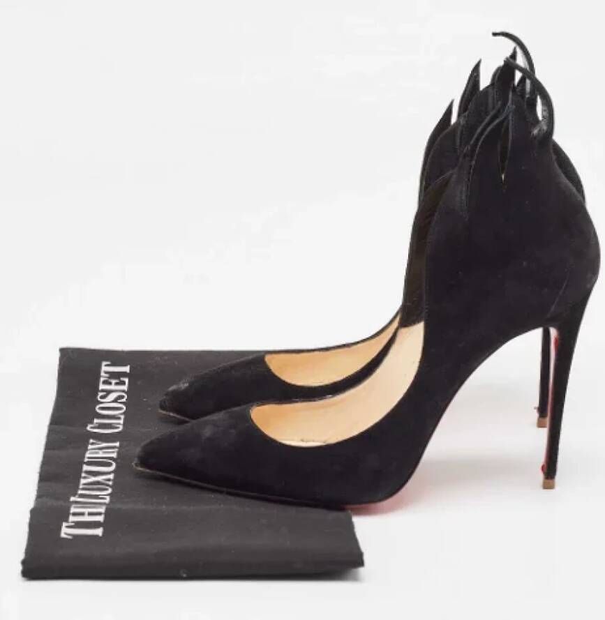 Christian Louboutin Pre-owned Suede heels Black Dames