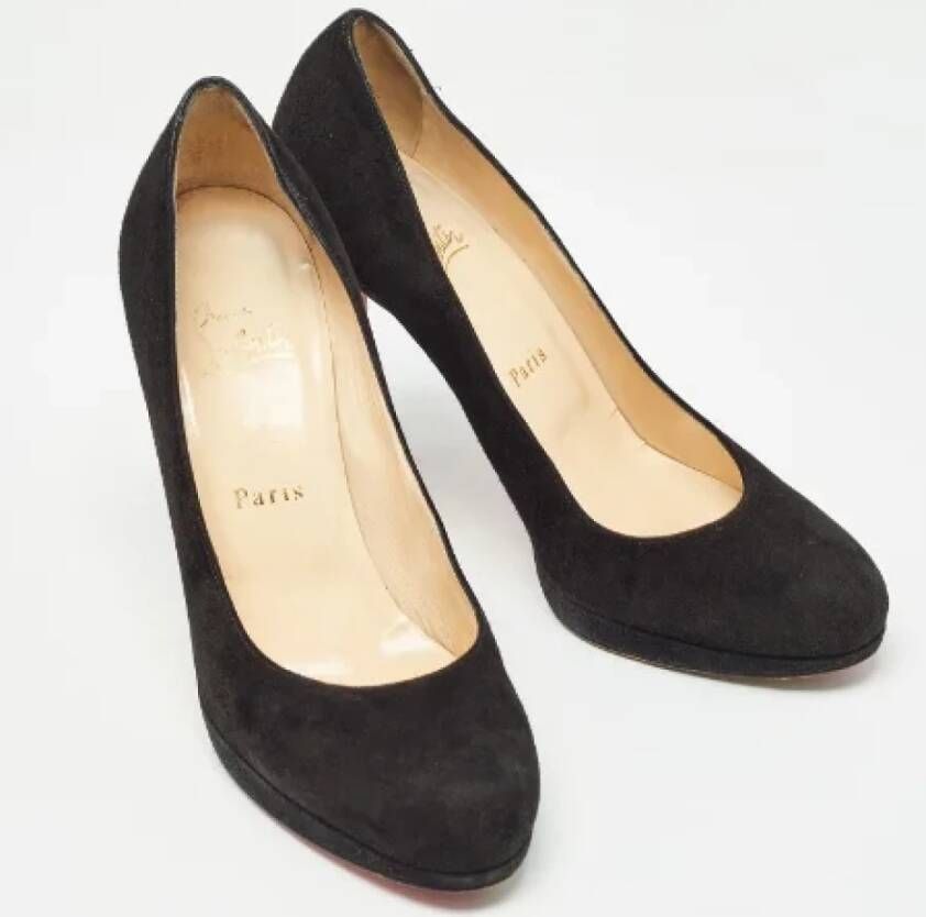 Christian Louboutin Pre-owned Suede heels Black Dames