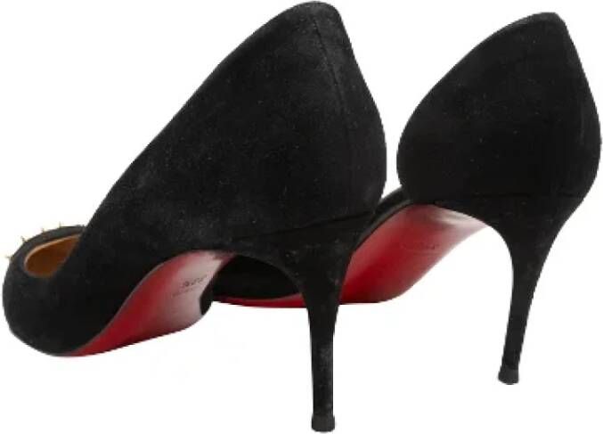 Christian Louboutin Pre-owned Suede heels Black Dames