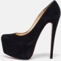 Christian Louboutin Pre-owned Suede heels Black Dames - Thumbnail 2