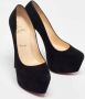 Christian Louboutin Pre-owned Suede heels Black Dames - Thumbnail 4