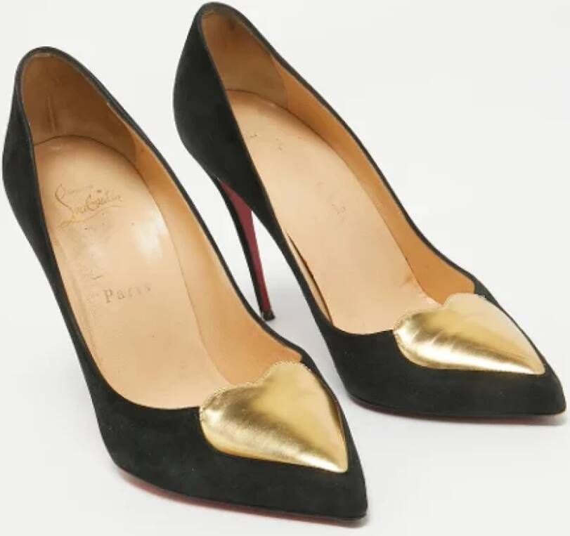 Christian Louboutin Pre-owned Suede heels Black Dames