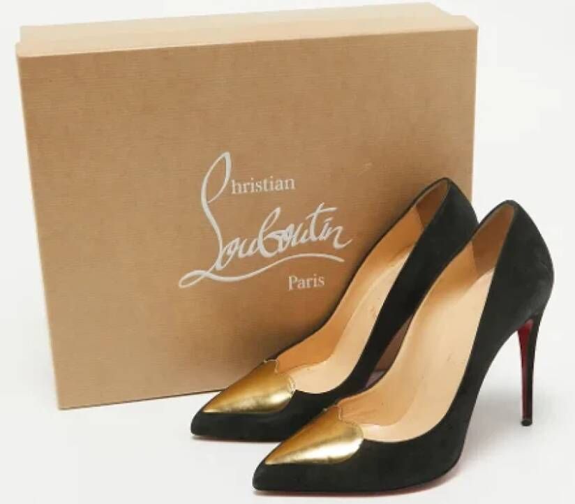 Christian Louboutin Pre-owned Suede heels Black Dames