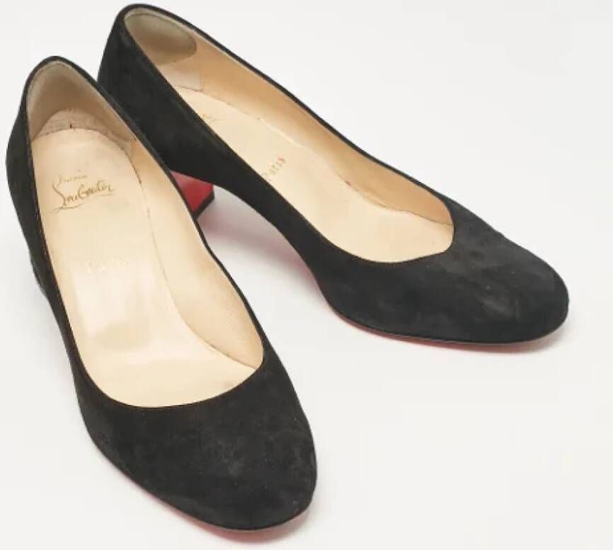 Christian Louboutin Pre-owned Suede heels Black Dames