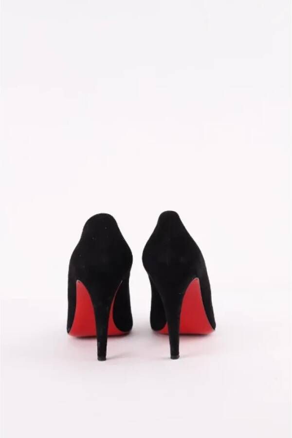 Christian Louboutin Pre-owned Suede heels Black Dames