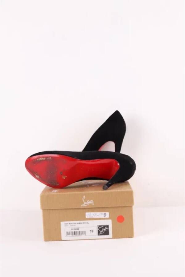 Christian Louboutin Pre-owned Suede heels Black Dames