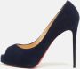 Christian Louboutin Pre-owned Suede heels Blue Dames - Thumbnail 2