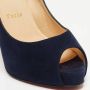 Christian Louboutin Pre-owned Suede heels Blue Dames - Thumbnail 8