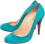 Christian Louboutin Pre-owned Suede heels Blue Dames - Thumbnail 3