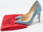 Christian Louboutin Pre-owned Suede heels Blue Dames - Thumbnail 9