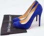 Christian Louboutin Pre-owned Suede heels Blue Dames - Thumbnail 9