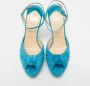 Christian Louboutin Pre-owned Suede heels Blue Dames - Thumbnail 3