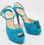 Christian Louboutin Pre-owned Suede heels Blue Dames - Thumbnail 4