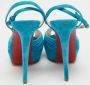 Christian Louboutin Pre-owned Suede heels Blue Dames - Thumbnail 5