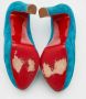 Christian Louboutin Pre-owned Suede heels Blue Dames - Thumbnail 6