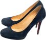 Christian Louboutin Pre-owned Suede heels Blue Dames - Thumbnail 3