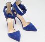 Christian Louboutin Pre-owned Suede heels Blue Dames - Thumbnail 4