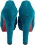 Christian Louboutin Pre-owned Suede heels Blue Dames - Thumbnail 4