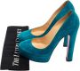 Christian Louboutin Pre-owned Suede heels Blue Dames - Thumbnail 7