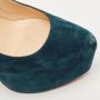 Christian Louboutin Pre-owned Suede heels Blue Dames - Thumbnail 6