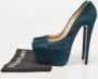 Christian Louboutin Pre-owned Suede heels Blue Dames - Thumbnail 8