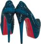 Christian Louboutin Pre-owned Suede heels Blue Dames - Thumbnail 4