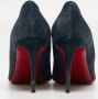 Christian Louboutin Pre-owned Suede heels Blue Dames - Thumbnail 4