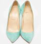 Christian Louboutin Pre-owned Suede heels Blue Dames - Thumbnail 3