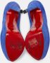 Christian Louboutin Pre-owned Suede heels Blue Dames - Thumbnail 6