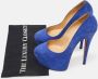 Christian Louboutin Pre-owned Suede heels Blue Dames - Thumbnail 9