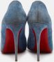 Christian Louboutin Pre-owned Suede heels Blue Dames - Thumbnail 5