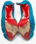 Christian Louboutin Pre-owned Suede heels Blue Dames - Thumbnail 5