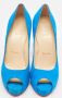 Christian Louboutin Pre-owned Suede heels Blue Dames - Thumbnail 2