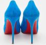 Christian Louboutin Pre-owned Suede heels Blue Dames - Thumbnail 4