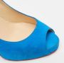 Christian Louboutin Pre-owned Suede heels Blue Dames - Thumbnail 6