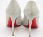 Christian Louboutin Pre-owned Suede heels Blue Dames - Thumbnail 3