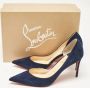 Christian Louboutin Pre-owned Suede heels Blue Dames - Thumbnail 7