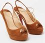 Christian Louboutin Pre-owned Suede heels Brown Dames - Thumbnail 4
