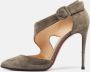 Christian Louboutin Pre-owned Suede heels Gray Dames - Thumbnail 2