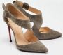 Christian Louboutin Pre-owned Suede heels Gray Dames - Thumbnail 4