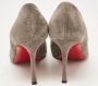 Christian Louboutin Pre-owned Suede heels Gray Dames - Thumbnail 4