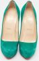 Christian Louboutin Pre-owned Suede heels Green Dames - Thumbnail 3